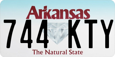 AR license plate 744KTY