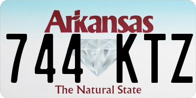 AR license plate 744KTZ