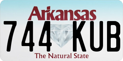AR license plate 744KUB