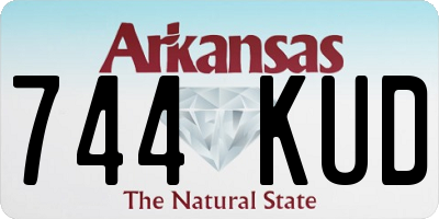 AR license plate 744KUD