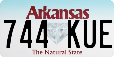 AR license plate 744KUE