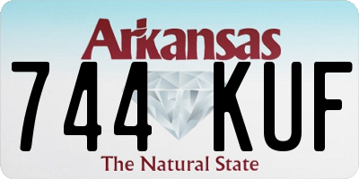 AR license plate 744KUF