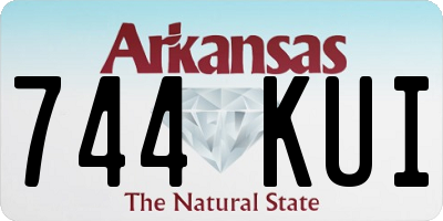 AR license plate 744KUI