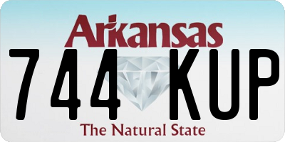 AR license plate 744KUP