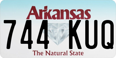AR license plate 744KUQ