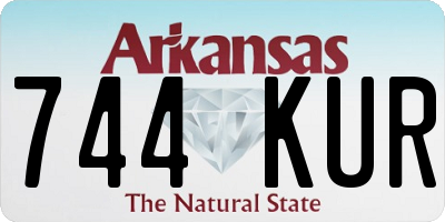 AR license plate 744KUR