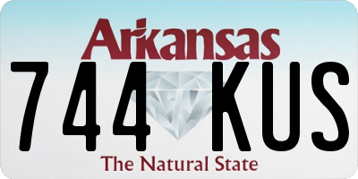 AR license plate 744KUS
