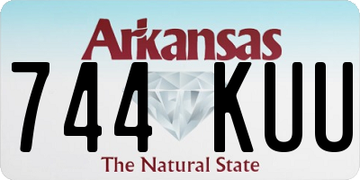 AR license plate 744KUU