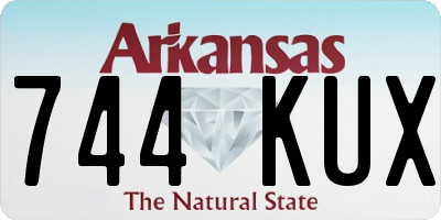 AR license plate 744KUX