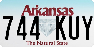 AR license plate 744KUY