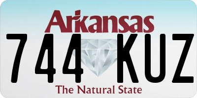 AR license plate 744KUZ