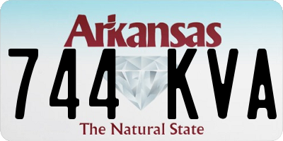 AR license plate 744KVA