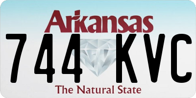 AR license plate 744KVC