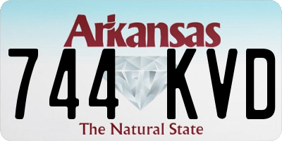 AR license plate 744KVD