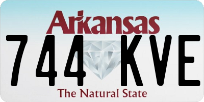 AR license plate 744KVE