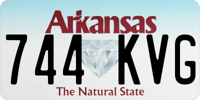 AR license plate 744KVG