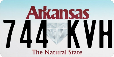 AR license plate 744KVH
