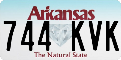 AR license plate 744KVK