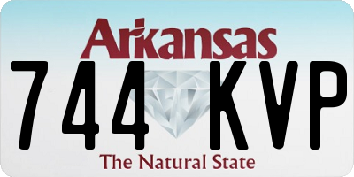 AR license plate 744KVP