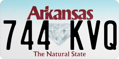 AR license plate 744KVQ