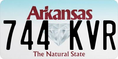 AR license plate 744KVR