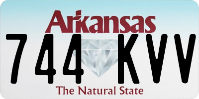 AR license plate 744KVV