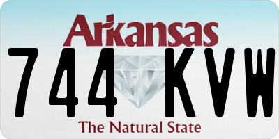 AR license plate 744KVW