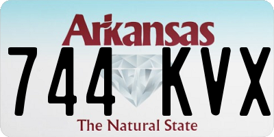 AR license plate 744KVX