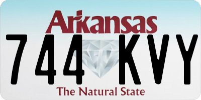 AR license plate 744KVY