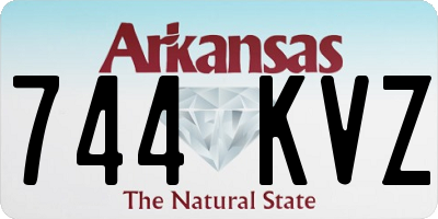 AR license plate 744KVZ
