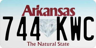 AR license plate 744KWC