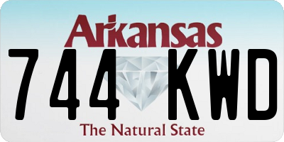 AR license plate 744KWD