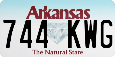 AR license plate 744KWG