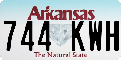 AR license plate 744KWH