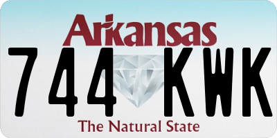 AR license plate 744KWK