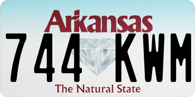 AR license plate 744KWM