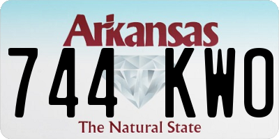 AR license plate 744KWO
