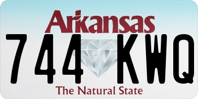 AR license plate 744KWQ
