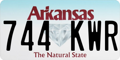AR license plate 744KWR