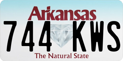 AR license plate 744KWS