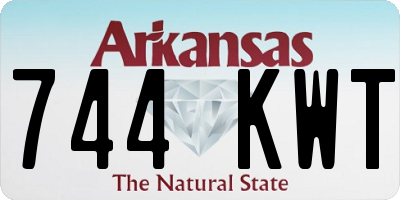 AR license plate 744KWT