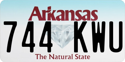 AR license plate 744KWU