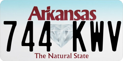 AR license plate 744KWV