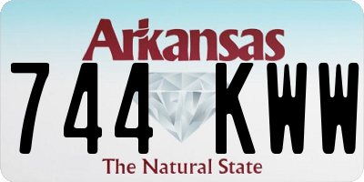 AR license plate 744KWW