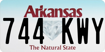 AR license plate 744KWY