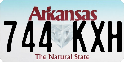 AR license plate 744KXH