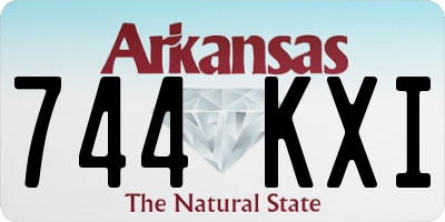 AR license plate 744KXI