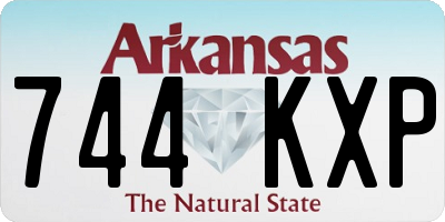 AR license plate 744KXP
