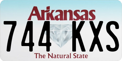 AR license plate 744KXS