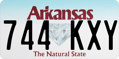 AR license plate 744KXY